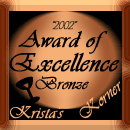 Krista's Korner Bronze Award