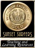 Sunset Surfers Gold Medal